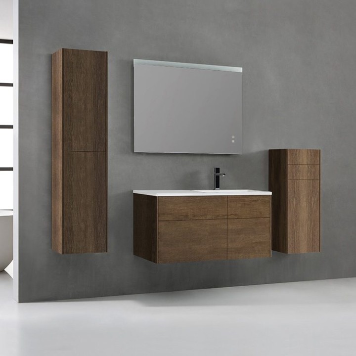 Koupelnová skříňka StoneArt Venice VE-1010-II dubová tmavá 100×52 pravé provedení