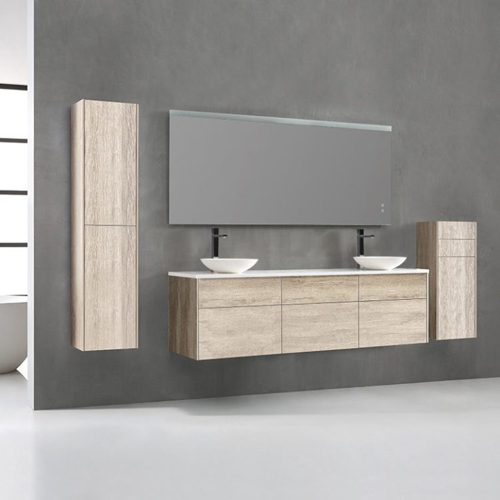 Koupelnová skříňka StoneArt Venice VE-1800pro-4 dubová světlá 180×52