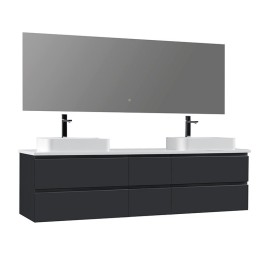 Koupelnový nábytek – set StoneArt Monte Carlo MC-2000pro-5 tmavě šedý 200×52