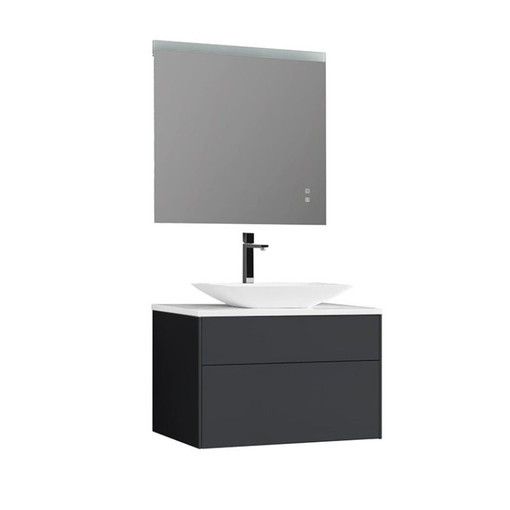 Koupelnový nábytek – set StoneArt Venice VE-0800pro-2 tmavě šedý 80×52