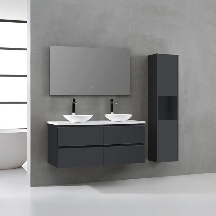 Koupelnový nábytek – set StoneArt Monte Carlo MC-1200pro-4 tmavě šedý 120×52