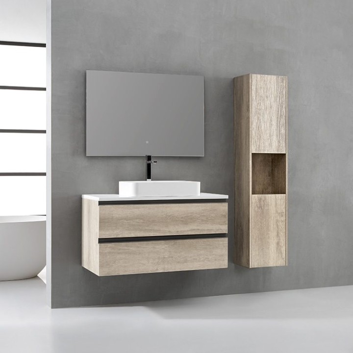 Koupelnový nábytek – set StoneArt Monte Carlo MC-1000pro-5 dubový světlý 100×52
