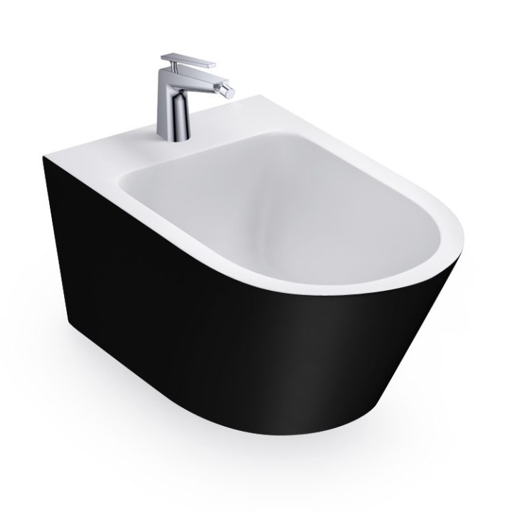 Závěsný bidet StoneArt TFS-111P černobílý 52×37 matný