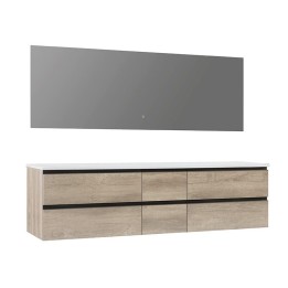 Koupelnový nábytek – set StoneArt Monte Carlo MC-2000pro dubový světlý 200×52