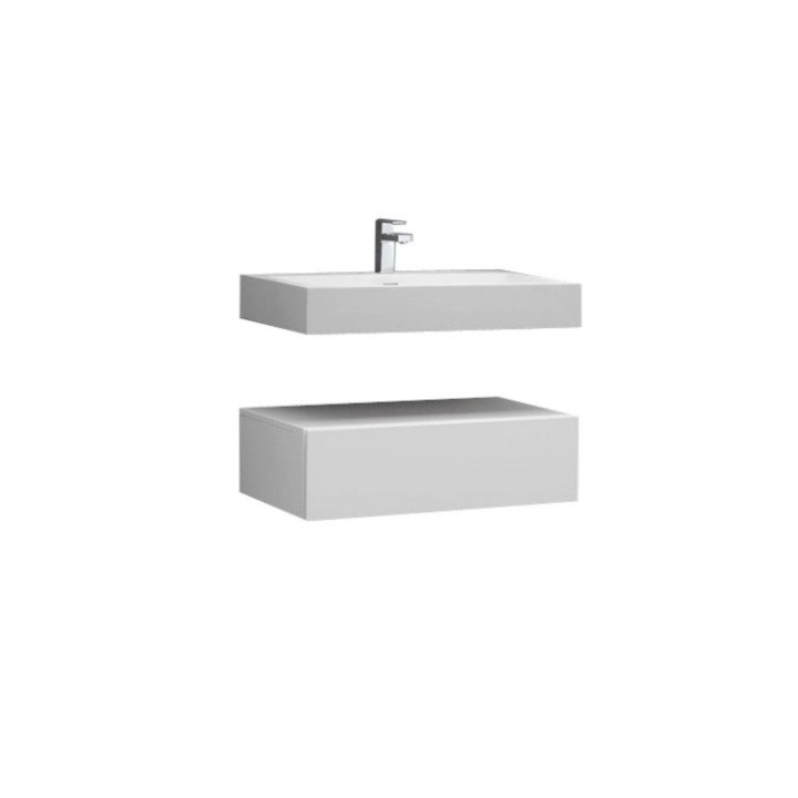Koupelnová skříňka StoneArt LP4508 bílá 80×48 matná