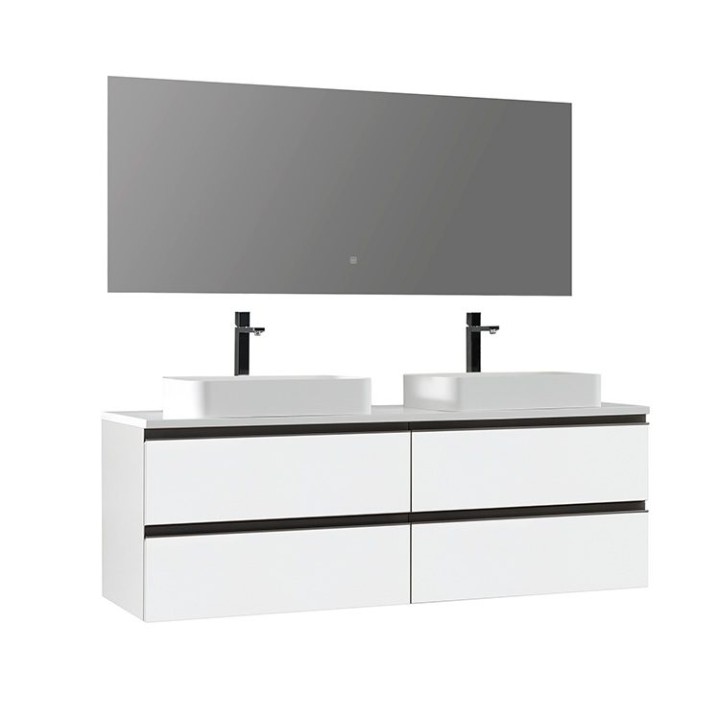 Koupelnový nábytek – set StoneArt Monte Carlo MC-1600pro-5 bílý 160×52