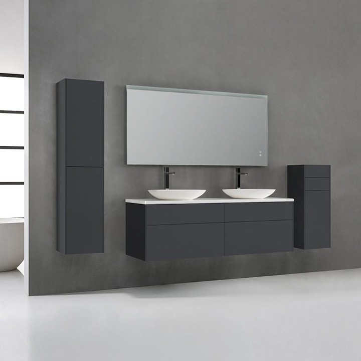 Koupelnová skříňka StoneArt Venice VE-1600pro-3 tmavě šedá 160×52