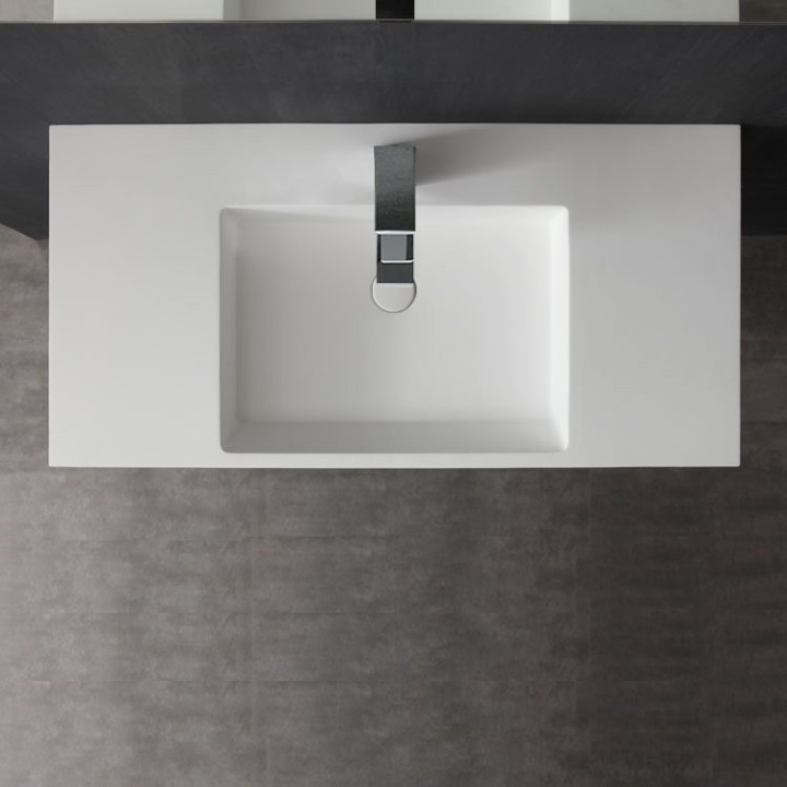 Umyvadlo StoneArt LQ710 bílé 100×48 matné