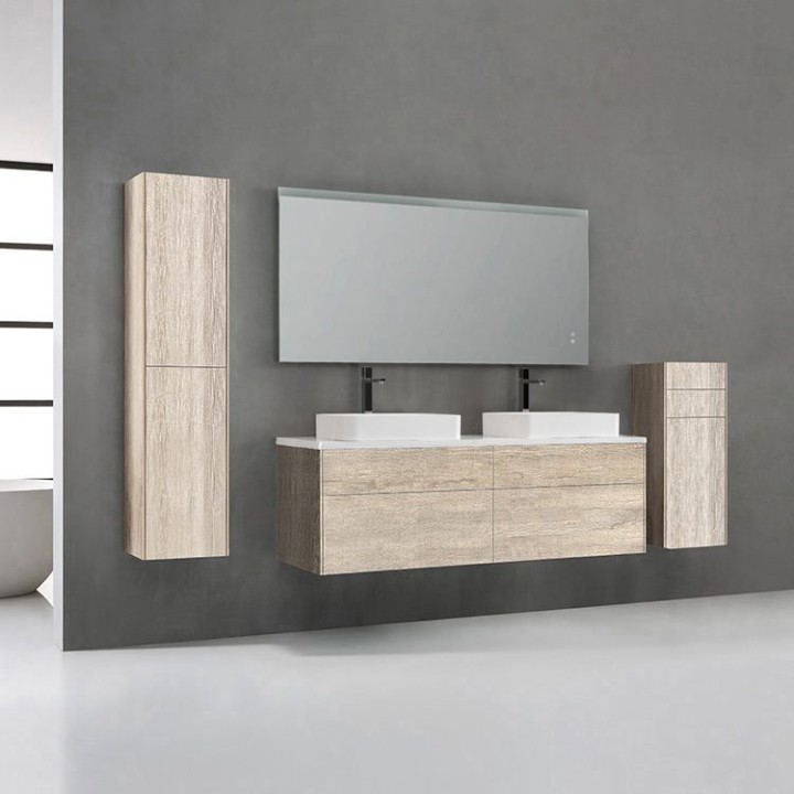 Koupelnová skříňka StoneArt Venice VE-1600pro-5 dubová světlá 160×52