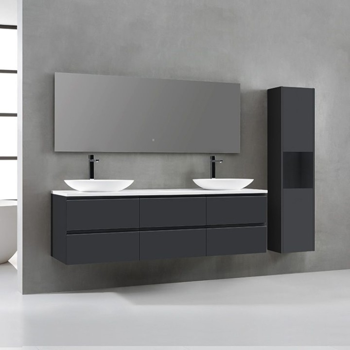 Koupelnová skříňka StoneArt Monte Carlo MC-1800pro-3 tmavě šedá 180×52