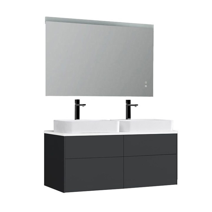 Koupelnový nábytek – set StoneArt Venice VE-1200pro-5 tmavě šedý 120×52