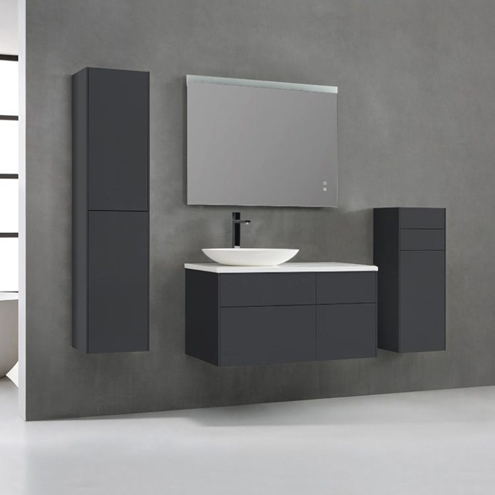 Koupelnový nábytek – set StoneArt Venice VE-1010pro-3 tmavě šedý 100×52 levé provedení