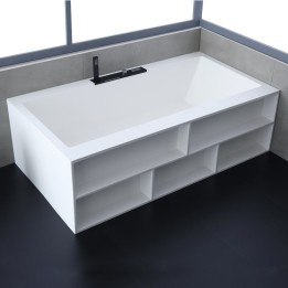 Volně stojící vana StoneArt BS-535 bílá 188×100 matná