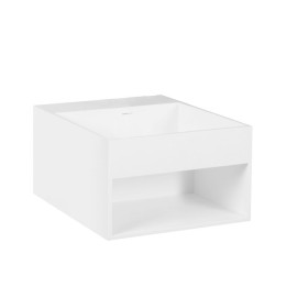 Umyvadlo StoneArt LZ750 bílé 32,5x32,5cm matné