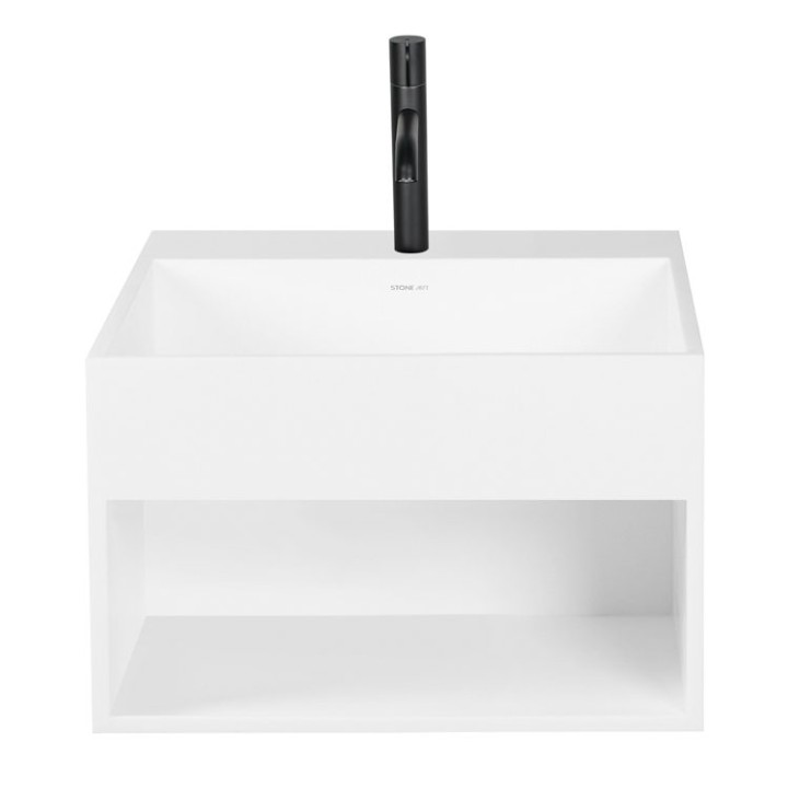 Umyvadlo StoneArt LZ750 bílé 32,5x32,5cm matné
