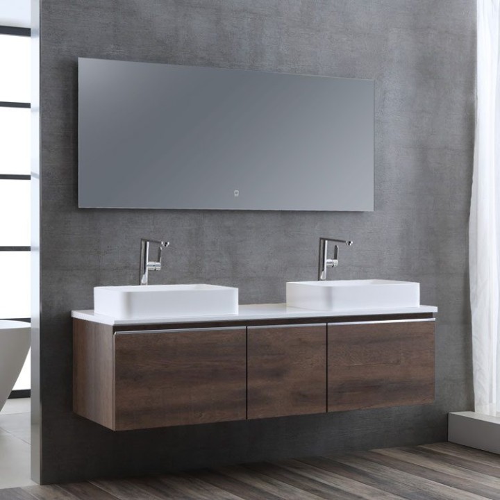 Koupelnový nábytek – set StoneArt Milano ME-1600pro-5 dubový tmavý 160×45