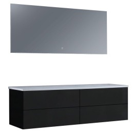 Koupelnový nábytek – set StoneArt Brugge BU-1601pro tmavě šedý 160×50