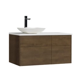 Koupelnová skříňka StoneArt Venice VE-1010pro-2 dubová tmavá 100×52 levé provedení
