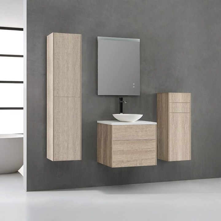 Koupelnová skříňka StoneArt Venice VE-0600pro-4 dubová světlá 60×52