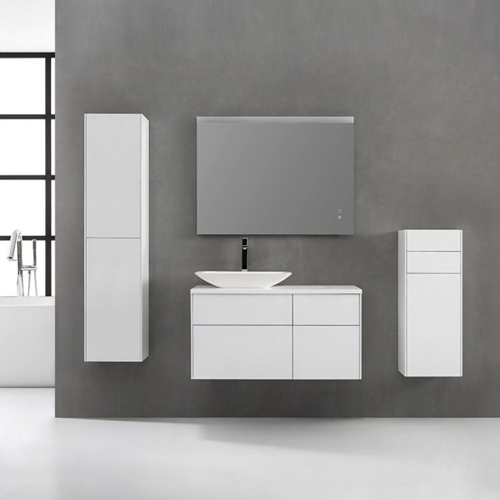 Koupelnová skříňka StoneArt Venice VE-1010pro-1 tmavě šedá 100×52 levé provedení