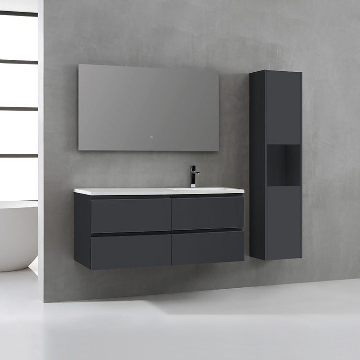 Koupelnový nábytek – set StoneArt Monte Carlo MC-1210 tmavě šedý 120×52 pravé provedení