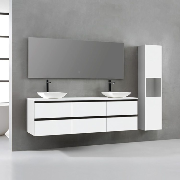 Koupelnová skříňka StoneArt Monte Carlo MC-1800pro-2 bílá 180×52