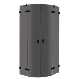 Sprchový kout EAGO AWT LAR1001-B černý 100×100