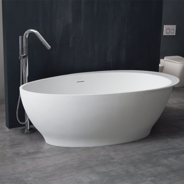 Volně stojící vana StoneArt BS-516 bílá 180×104 matná