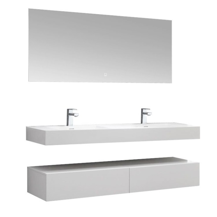 Koupelnový nábytek – set StoneArt LP4516 bílý 160×48 lesklý