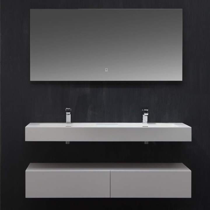 Koupelnový nábytek – set StoneArt LP4514 bílý 140×48 lesklý