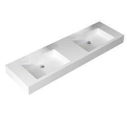 Umyvadlo StoneArt LP4516-0 z minerálního kamene bílé 160×48 lesklé