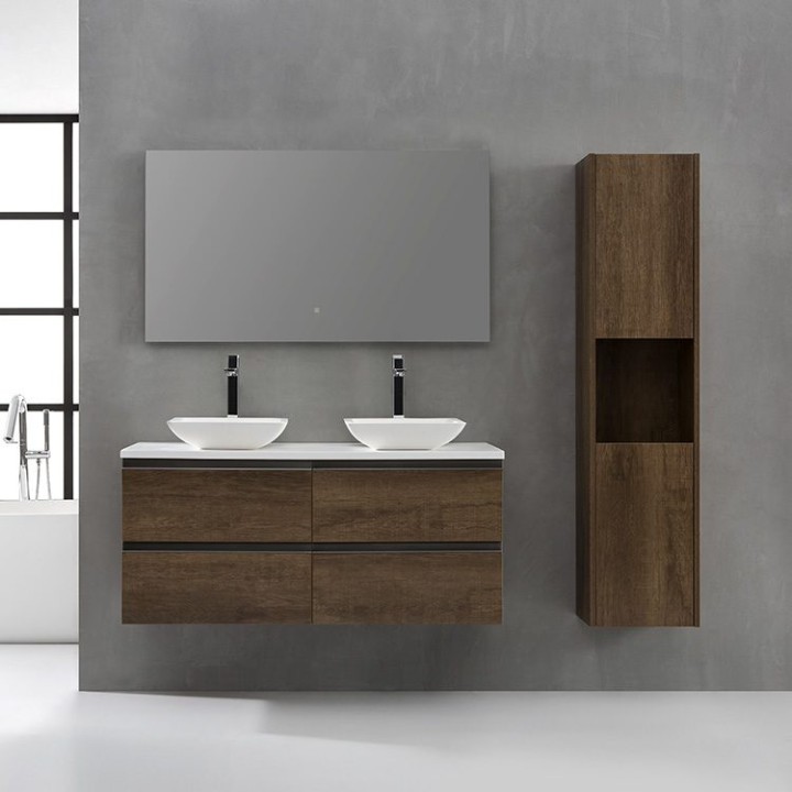 Koupelnová skříňka StoneArt Monte Carlo MC-1200pro-2 dubová tmavá 120×52