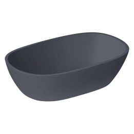 Umyvadlo StoneArt LC151 z minerálního kamene betonově šedé 57×33 matné