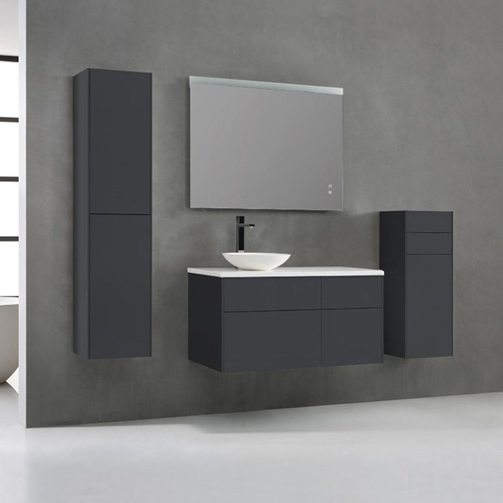 Koupelnová skříňka StoneArt Venice VE-1010pro-4 tmavě šedá 100×52 levé provedení