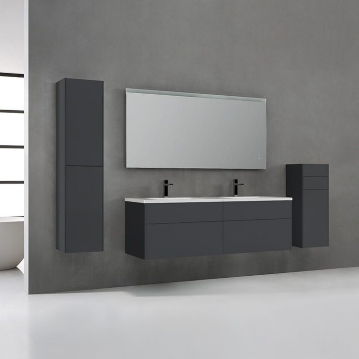 Koupelnový nábytek – set StoneArt Venice VE-1600-II tmavě šedý 160×52
