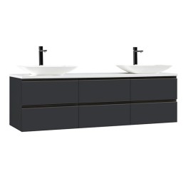 Koupelnová skříňka StoneArt Monte Carlo MC-1800pro-1 tmavě šedá 180×52