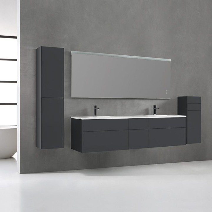 Koupelnová skříňka StoneArt Venice VE-2000-II tmavě šedá 200×52