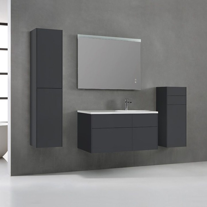 Koupelnový nábytek – set StoneArt Venice VE-1010-I tmavě šedý 100×52 pravé provedení