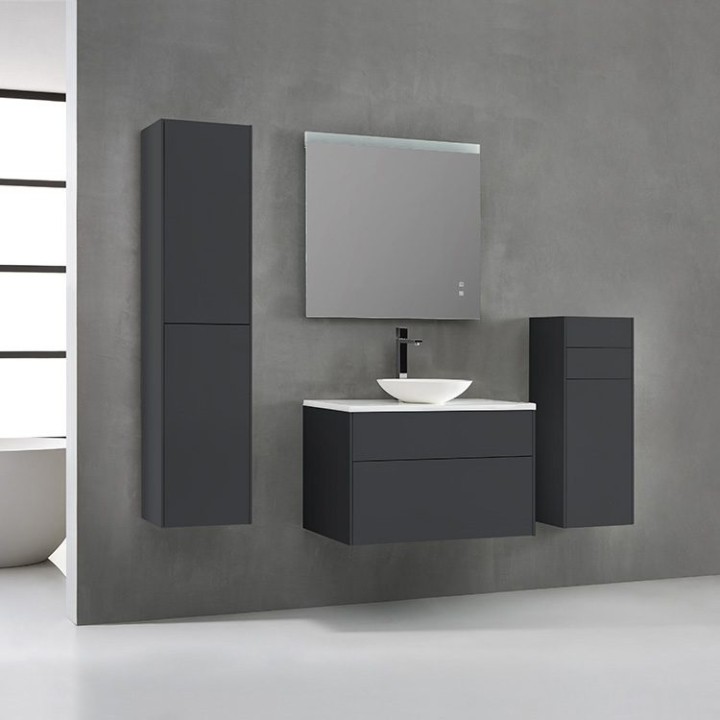 Koupelnová skříňka StoneArt Venice VE-0800pro-4 tmavě šedá 80×52