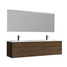 Koupelnový nábytek – set StoneArt Venice VE-2000-II dubový tmavý 200×52
