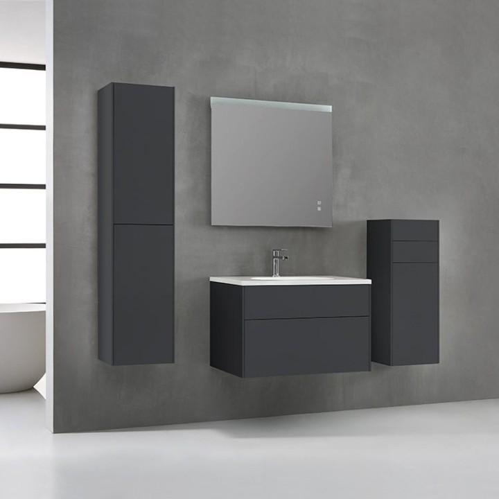 Koupelnový nábytek – set StoneArt Venice VE-0800-I tmavě šedý 80×52