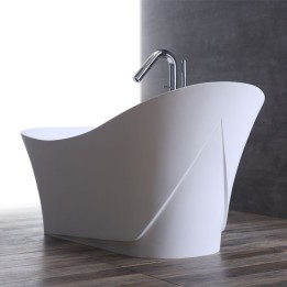 Volně stojící vana StoneArt BS-501 bílá 165×74 lesklá