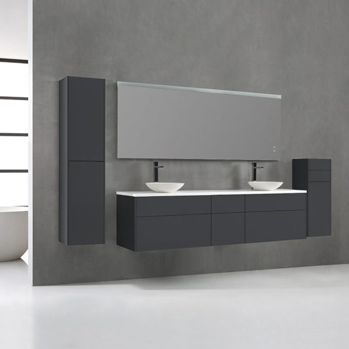 Koupelnová skříňka StoneArt Venice VE-2000pro-4 tmavě šedá 200×52