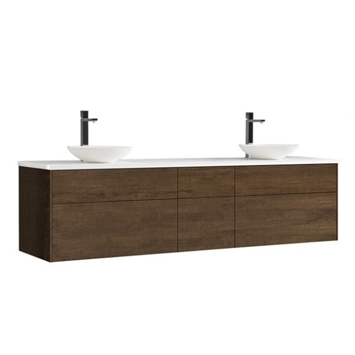 Koupelnová skříňka StoneArt Venice VE-2000pro-4 dubová tmavá 200×52