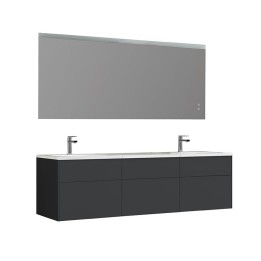 Koupelnový nábytek – set StoneArt Venice VE-1800-I tmavě šedý 180×52