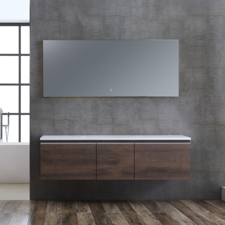 Koupelnová skříňka StoneArt Milano ME-1600pro dubová tmavá 160×45