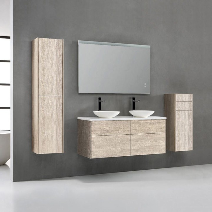 Koupelnová skříňka StoneArt Venice VE-1200pro-4 dubová světlá 120×52