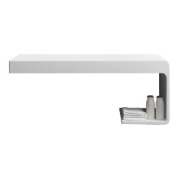Umyvadlo StoneArt z minerálního kamene LQ610-1 bílé 100×40 lesklé