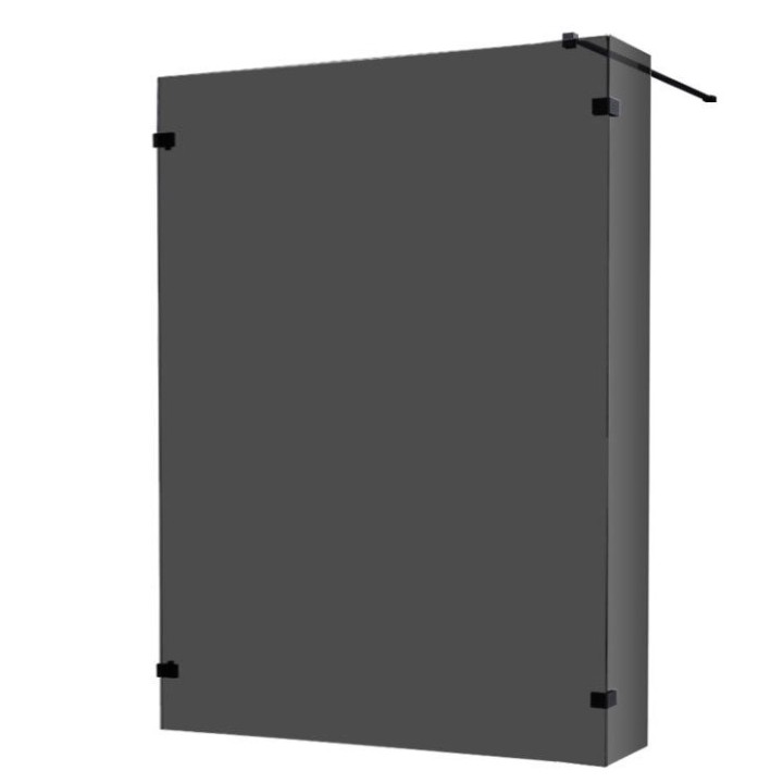 Walk-in sprchová zástěna EAGO AWT LY1501-B černá 150×210