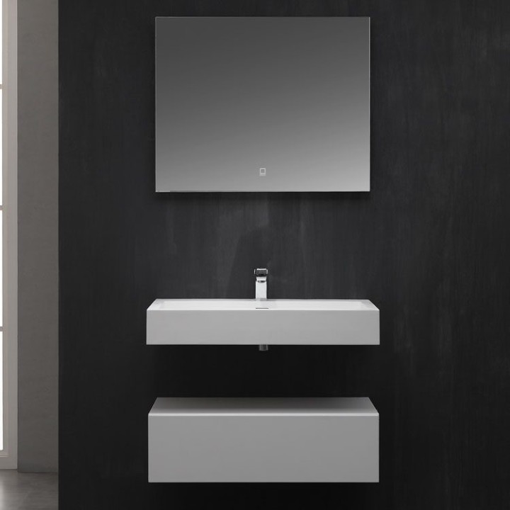 Koupelnový nábytek – set StoneArt LP4508 bílý 80×48 lesklý